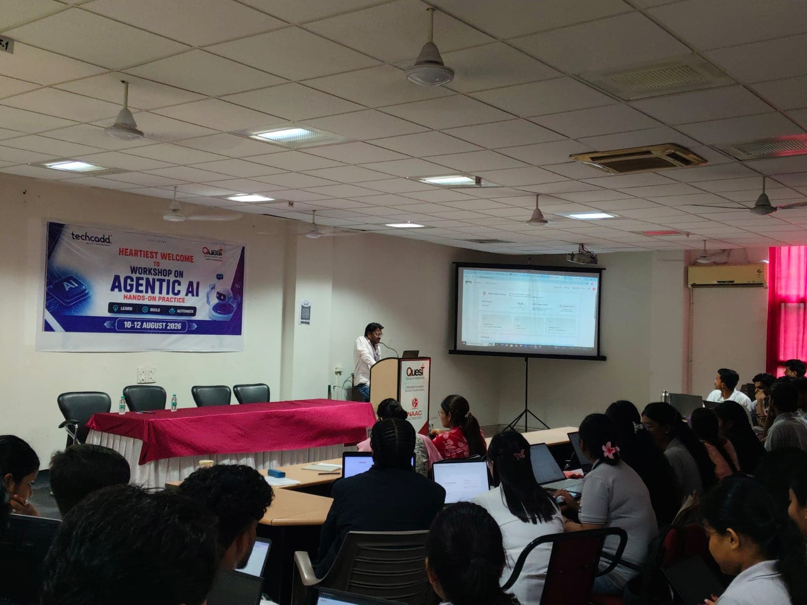 Full hall at the three-day Agentic AI workshop