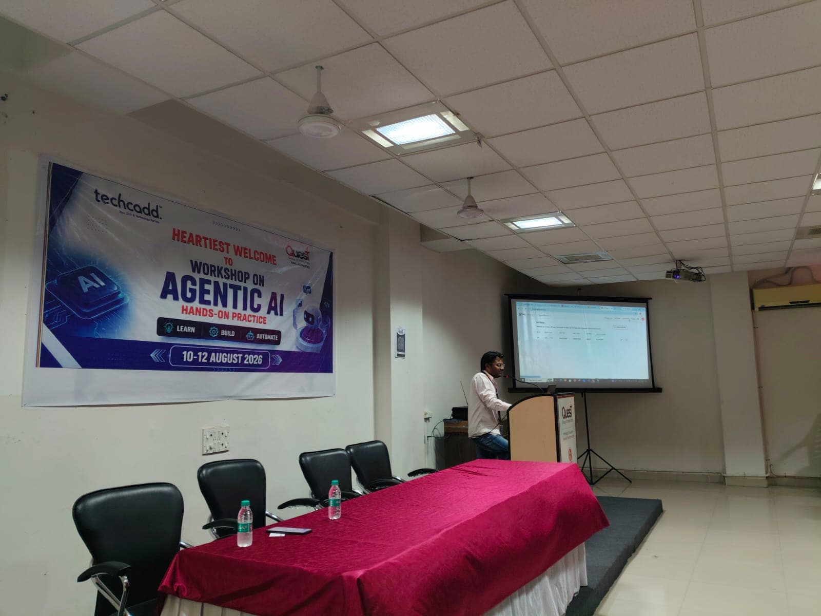 The Agentic AI workshop run with Quest Group of Institutions